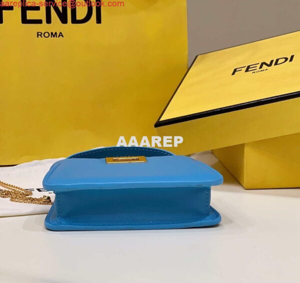 Replica Fendi 7AR993 FENDI PICO PEEKABOO Charm Blue 8385 3