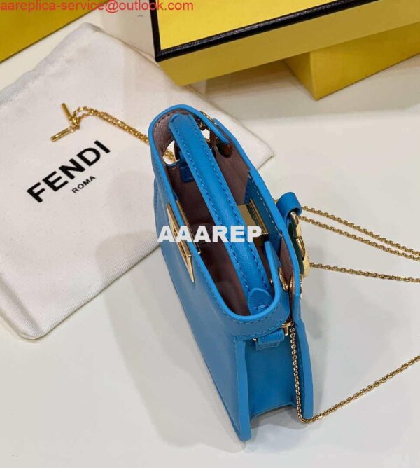 Replica Fendi 7AR993 FENDI PICO PEEKABOO Charm Blue 8385 8