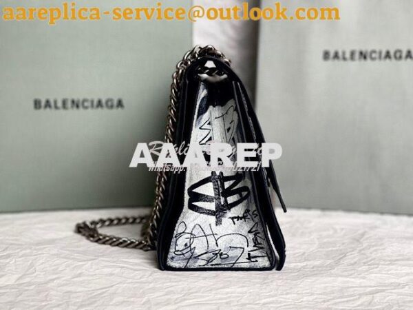 Replica Balenciaga Crush Medium Chain Bag In Printed Graffiti Crushed 9