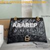 Replica Balenciaga Crush Medium Chain Bag In Printed Graffiti Crushed