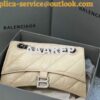 Replica Balenciaga Crush Small Chain Bag In Dark Grey Crushed Calfskin