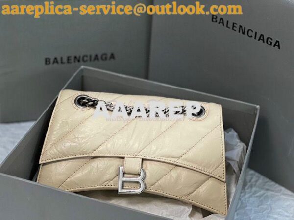 Replica Balenciaga Crush Small Chain Bag In Quilted Sand Crushed Calfs 3