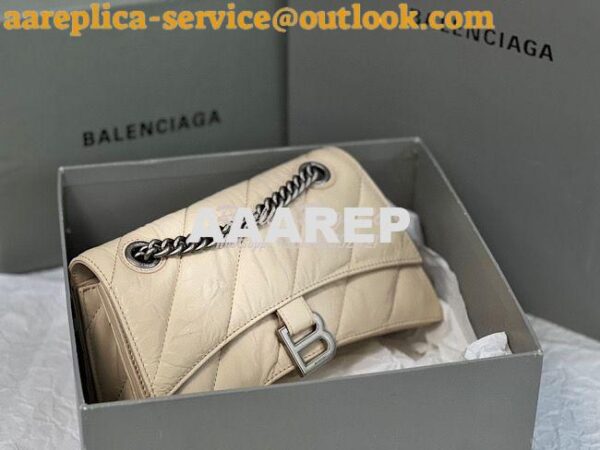 Replica Balenciaga Crush Small Chain Bag In Quilted Sand Crushed Calfs 4