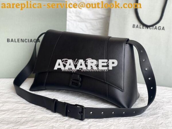 Replica Balenciaga Downtown Medium Shoulder Bag In Black 671354 5