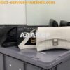 Replica Balenciaga Downtown XS Shoulder Bag in Crocodile Embossed Calf