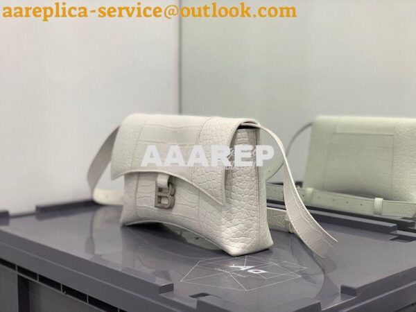 Replica Balenciaga Downtown XS Shoulder Bag in Crocodile Embossed Calf 5