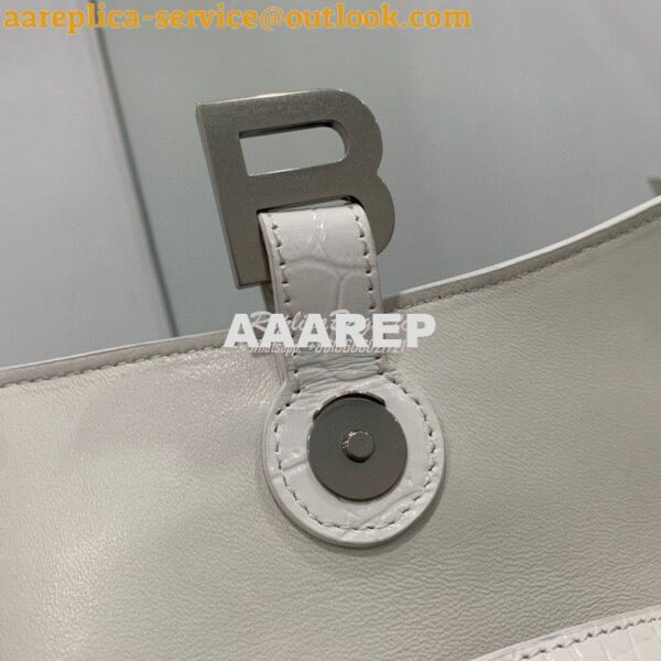 Replica Balenciaga Downtown XS Shoulder Bag in Crocodile Embossed Calf 9