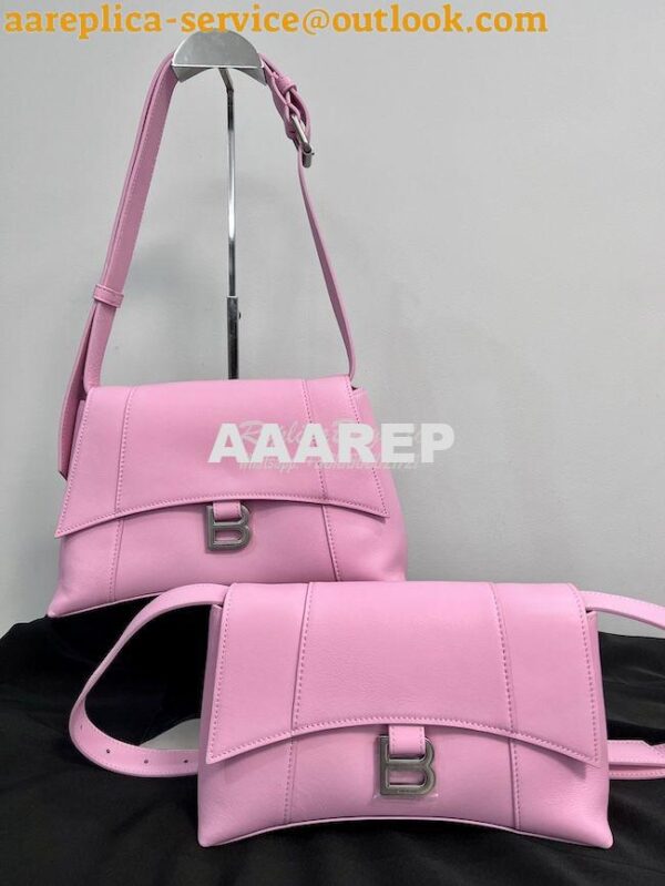 Replica Balenciaga Downtown XS Shoulder Bag in Smooth Calfskin Pink 67 3