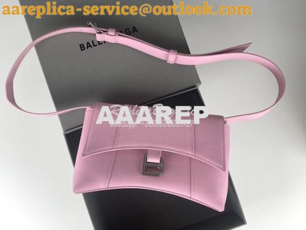 Replica Balenciaga Downtown XS Shoulder Bag in Smooth Calfskin Pink 67 5