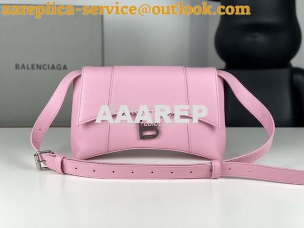 Replica Balenciaga Downtown XS Shoulder Bag in Smooth Calfskin Pink 67 6