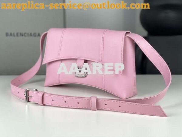 Replica Balenciaga Downtown XS Shoulder Bag in Smooth Calfskin Pink 67 7