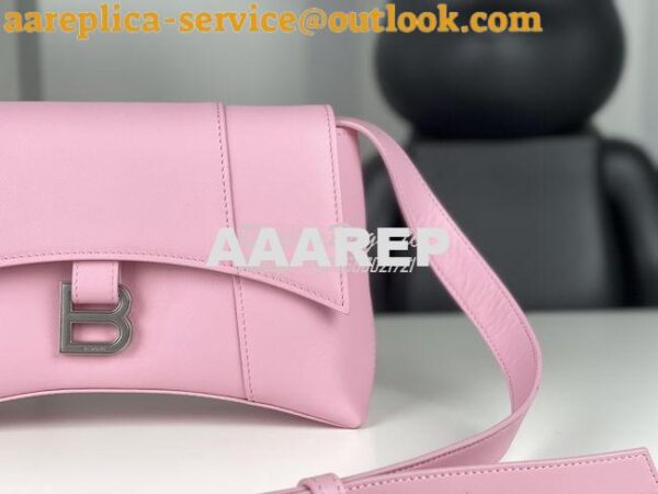 Replica Balenciaga Downtown XS Shoulder Bag in Smooth Calfskin Pink 67 8