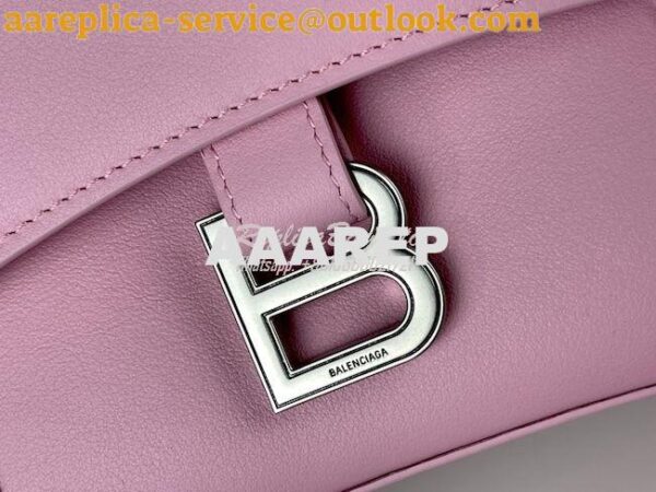 Replica Balenciaga Downtown XS Shoulder Bag in Smooth Calfskin Pink 67 9