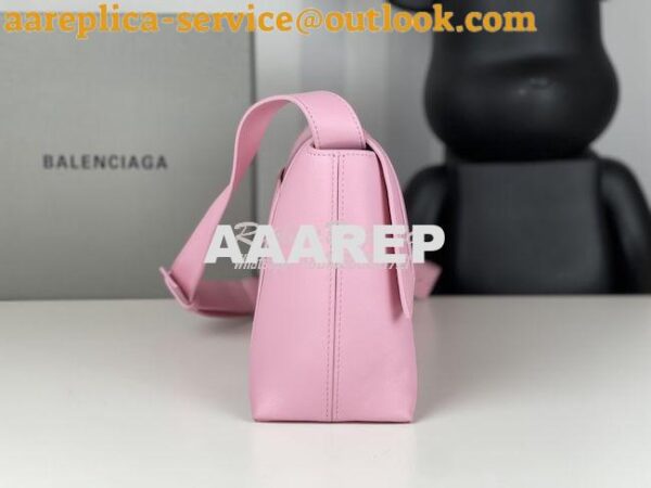 Replica Balenciaga Downtown XS Shoulder Bag in Smooth Calfskin Pink 67 17