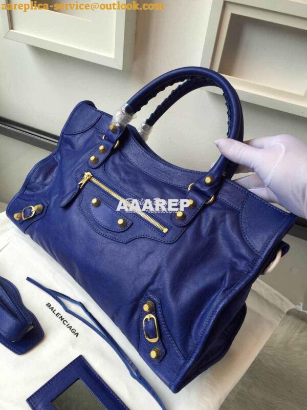 Replica Balenciaga Giant Gold City Blue 4