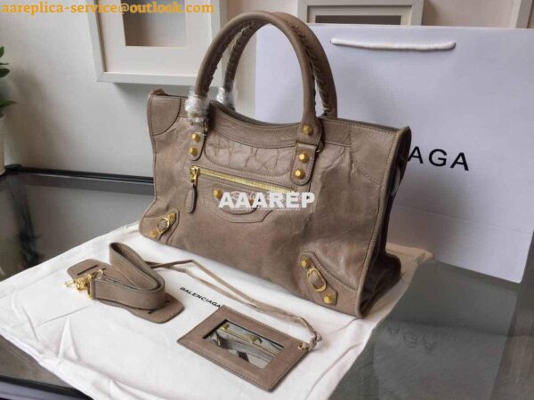 Replica Balenciaga Giant Gold City Brown 3