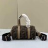 Replica Fendi 7VA529 Peekaboo ISeeU Medium Gray Leather Bag