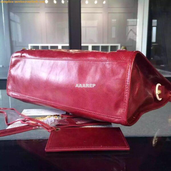 Replica Balenciaga Giant Gold City Claret Red 7