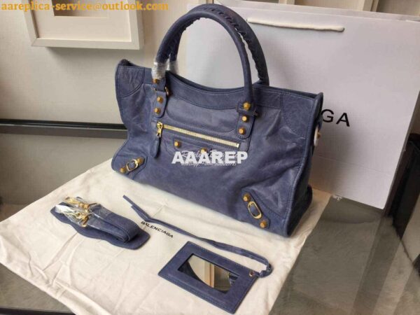 Replica Balenciaga Giant Gold City Dark Blue 3