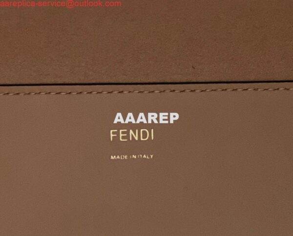 Replica Fendi 8266S Sunshine Medium Bag 8BH386 Apricot leather shopper 8