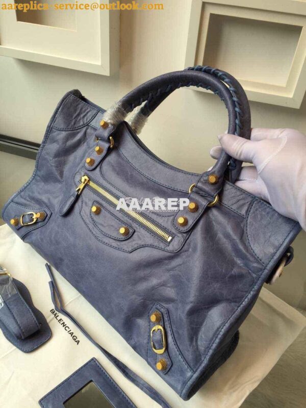 Replica Balenciaga Giant Gold City Dark Blue 4