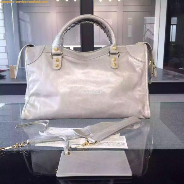 Replica Balenciaga Giant Gold City Pale Grey 5