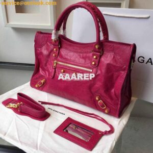 Replica Balenciaga Giant Gold City Rosy Pink