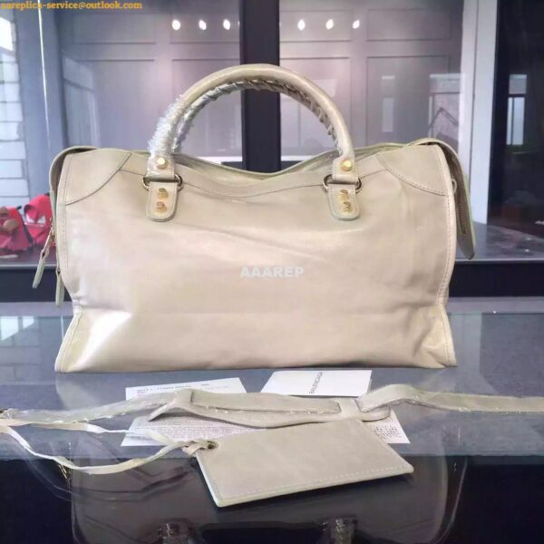 Replica Balenciaga Giant Gold City White 7