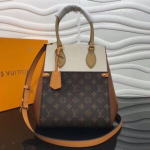 Replica Louis Vuitton Fold Tote MM Monogram Calfskin M45376 BLV364 2