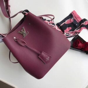 Replica Louis Vuitton Bordeaux Lockme Bucket Bag M54680 BLV761 2