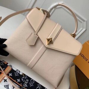 Replica Louis Vuitton Creme Rose des Vents MM Bag M53815 BLV746 2