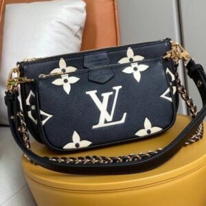 Replica Louis Vuitton Multi Pochette Accessoires Monogram Empreinte M45777 BLV509 2