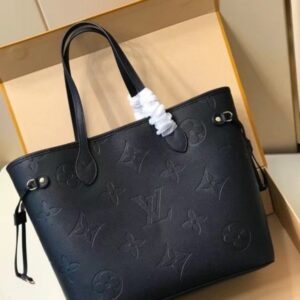 Replica Louis Vuitton Neverfull MM Bag Monogram Empreinte M45685 BLV528 2