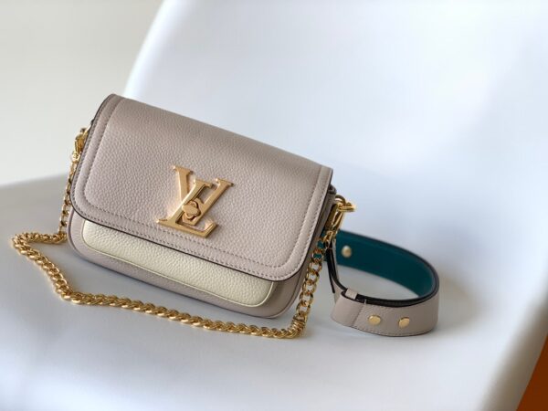 Replica Louis Vuitton LOCKME TENDER LV Bag Greige M58554 4