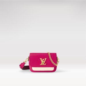 Replica Louis Vuitton LOCKME TENDER LV Bag Rose Pondichéry Pink M20614