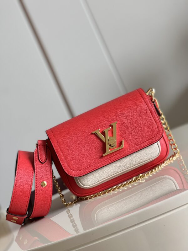 Replica Louis Vuitton LOCKME TENDER LV Bag Rose Pondichéry Pink M20614 5