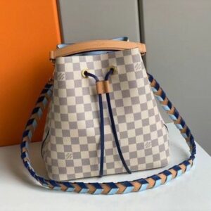 Replica Louis Vuitton Damier Azur NeoNoe MM With Braided Strap N50042 BLV044 2