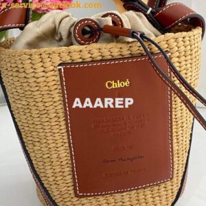 Replica Chloé CHC22SS391G56101 Small Basket Tote Bag Brown 2