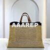 Replica Fendi 8BH374 Peekaboo X Tote Beige Canvas Bag 2