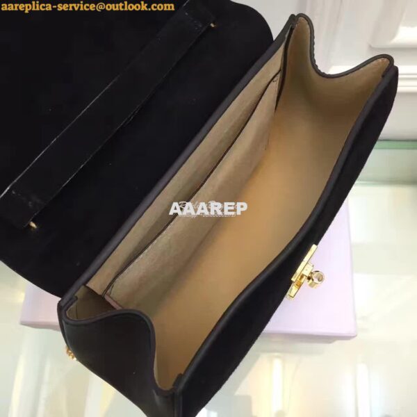 Replica Chloe Drew Shoulder bag Smooth and Suede Calfskin Black 8