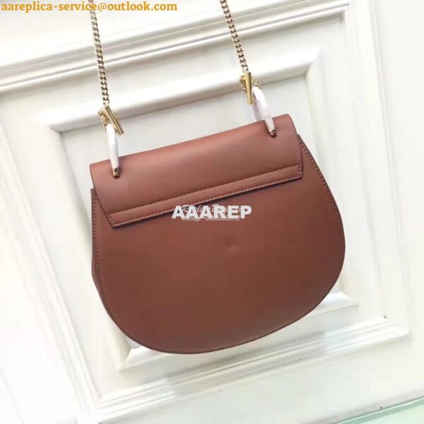 Replica Chloe Drew Shoulder bag Smooth and Suede Calfskin Brown n Gree 3