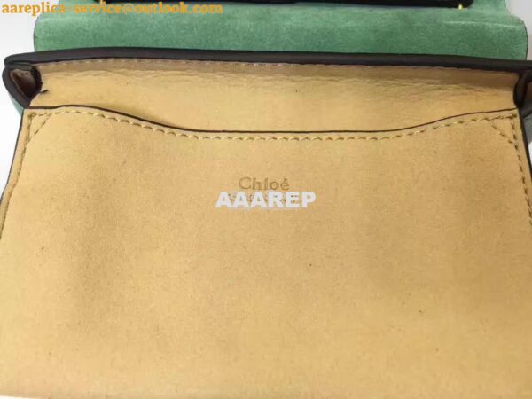 Replica Chloe Drew Shoulder bag Smooth and Suede Calfskin Mint Green 7
