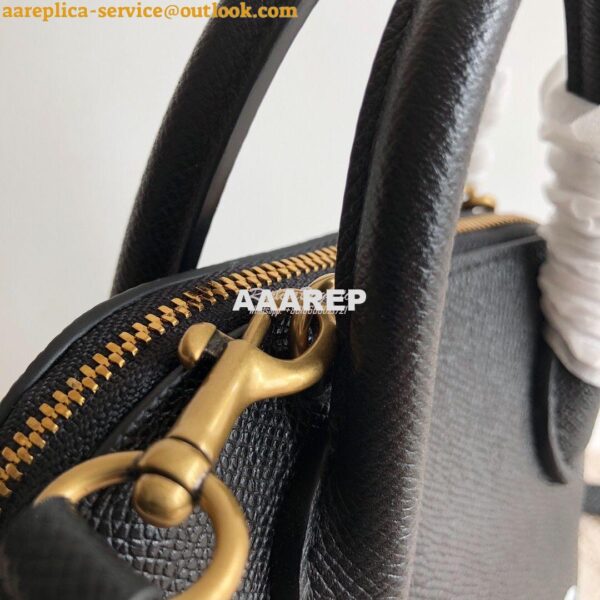 Replica Balenciaga Ville Top Handle Bag In Black Small Grain Calfskin 5