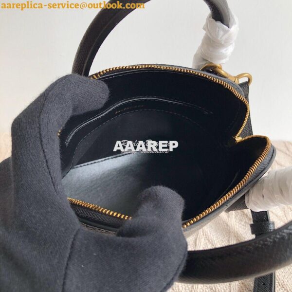Replica Balenciaga Ville Top Handle Bag In Black Small Grain Calfskin 6