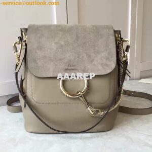 Replica Chloe Faye Backpack Grey 2