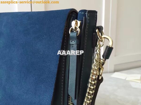 Replica Chloe Faye Backpack Blue 9