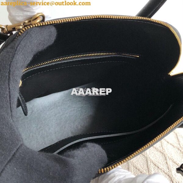 Replica Balenciaga Ville Top Handle Bag In Black Small Grain Calfskin 13