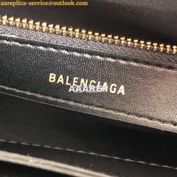Replica Balenciaga Ville Top Handle Bag In Black Small Grain Calfskin 14