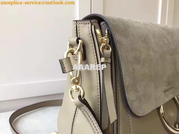 Replica Chloe Faye Backpack Grey 7