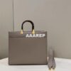 Replica Fendi 8BH386 Sunshine Medium Bag Gray leather shopper 8266S